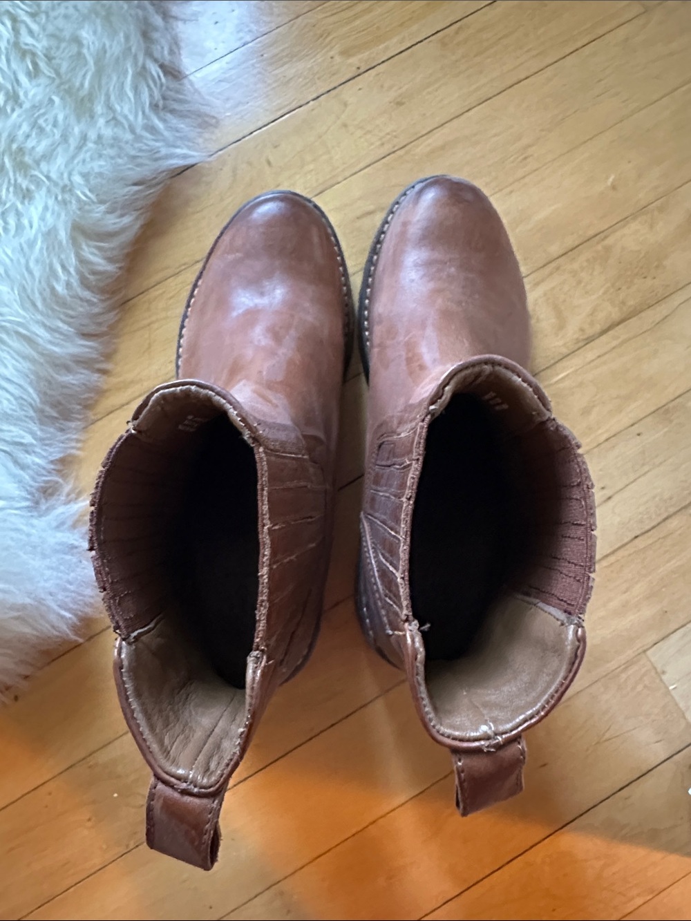 FRYE Brown Leather Chelsea Ankle Boots - Picture 4 of 5